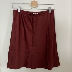 Madewell Silk Mini Skirt
